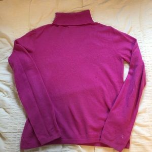 100% pink cashmere sweater!